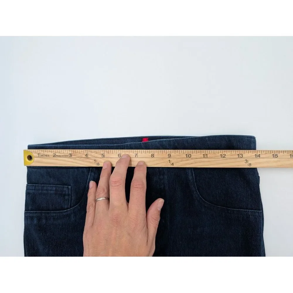 Spanx Jean-ish Ankle Leggings Blue Stretch‎ Denim 20018R Women's Size Medium